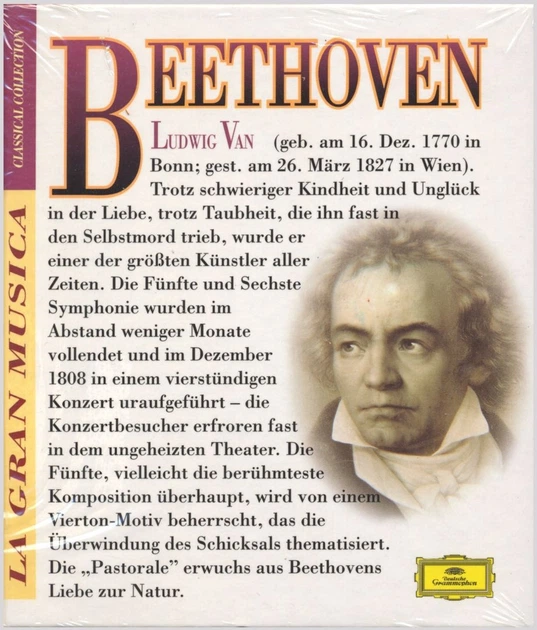 Музичний CD диск Ludwig Van Beethoven - La Gran Musica - Classical Collection 2 фірмовий - Фото 1 Музичний CD диск Ludwig Van Beethoven - La Gran Musica - Classical Collection 2 фірмовий - зображення 1
