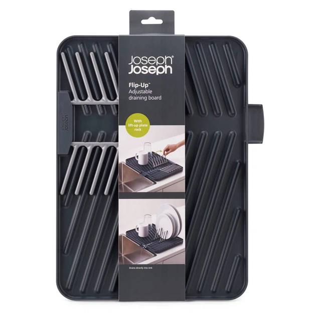 Сушарка для посуду на мийку Joseph Joseph Flip-up Grey 85139 (01000759) - Фото 5 Сушарка для посуду на мийку Joseph Joseph Flip-up Grey 85139 (01000759) - зображення 5