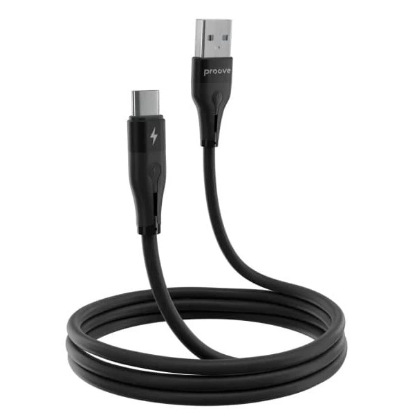 Кабель Proove Soft Silicone USB to Type-C 3A 2m Black (CCSO20001221) - Фото 2 Кабель Proove Soft Silicone USB to Type-C 3A 2m Black (CCSO20001221) - зображення 2