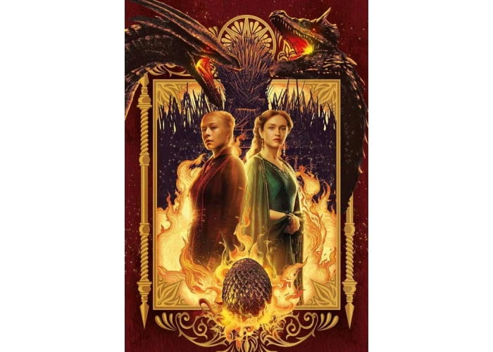 Пазл Clementoni Дом летающих существ, Дом Дракона, Игра Престолов (House of the Dragon Game of Thrones Puzzle - 1000 pcs.), 1000 эл. (39903) - Фото 2 Пазл Clementoni Дом летающих существ, Дом Дракона, Игра Престолов (House of the Dragon Game of Thrones Puzzle - 1000 pcs.), 1000 эл. (39903) - изображение 2