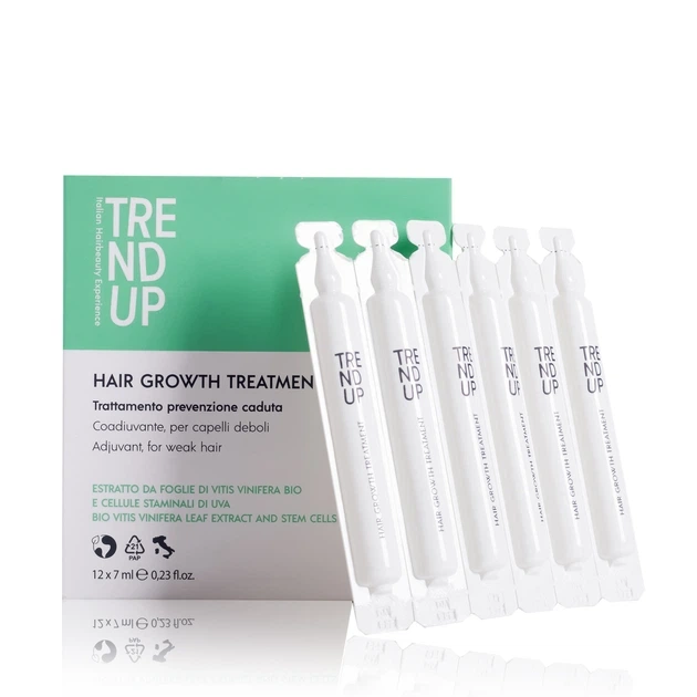 Ампули проти випадіння волосся Trend Up Hair Growth Treatment 12 фіалок x 7 мл - Фото 1 Ампули проти випадіння волосся Trend Up Hair Growth Treatment 12 фіалок x 7 мл - изображение 1