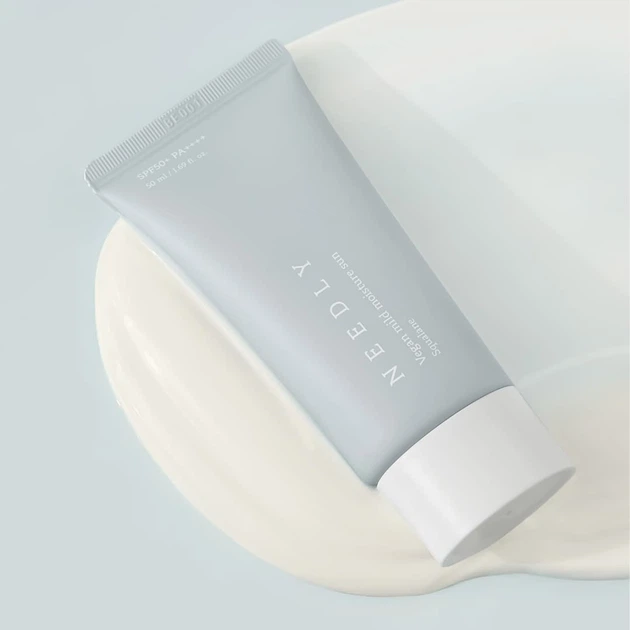 Needly Зволожуючий сонцезахисний крем з рослинним скваланом Vegan Mild Moisture Sun SPF 50+ PA++++ 50 мл - Фото 3 Needly Зволожуючий сонцезахисний крем з рослинним скваланом Vegan Mild Moisture Sun SPF 50+ PA++++ 50 мл - изображение 3