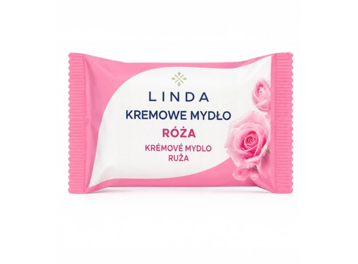 Крем-мило Linda Троянда 90 г (5901274102689) - Фото 1 Крем-мило Linda Троянда 90 г (5901274102689) - зображення 1