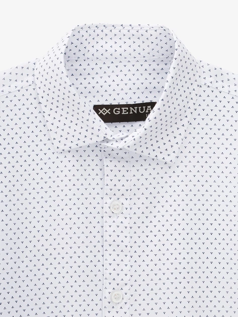 Сорочка з візерунком для хлопчика GENUA 30244 116 см Білий shop (2000999711664) - Фото 2 Сорочка з візерунком для хлопчика GENUA 30244 116 см Білий shop (2000999711664) - изображение 2