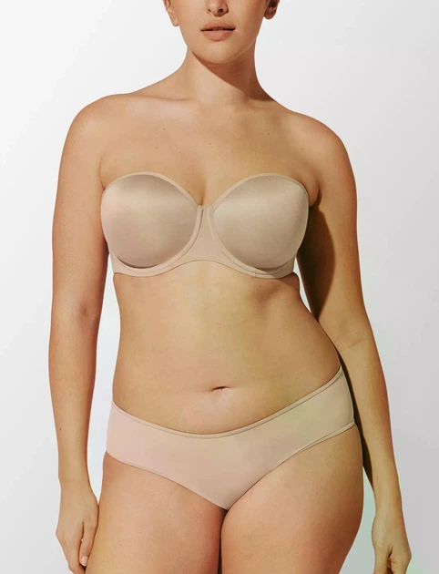 Бюстгальтер балконет Thirdlove Classic Strapless - 80E - Бежевий - Фото 7 Бюстгальтер балконет Thirdlove Classic Strapless - 80E - Бежевий - изображение 7