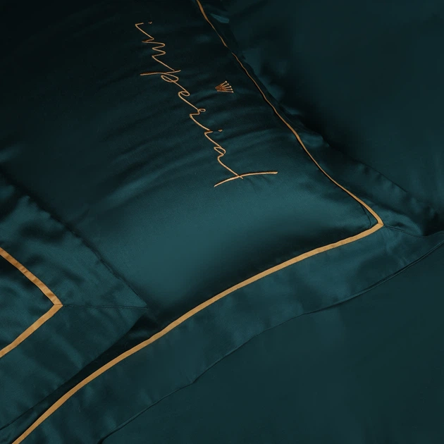 Простынь на резинке Imperial Tencel №07 Emerald - высота 25 см 80*200 - изображение 3
