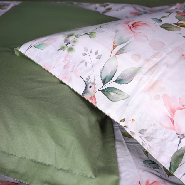 Простынь Поплин 00-9 "Birds and Flowers" 200*220 - изображение 7