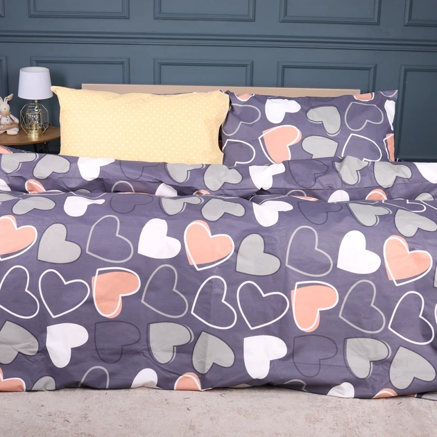 Простынь Ranforce Elite 17-0720 Ashen Hearts 200*220 - изображение 2