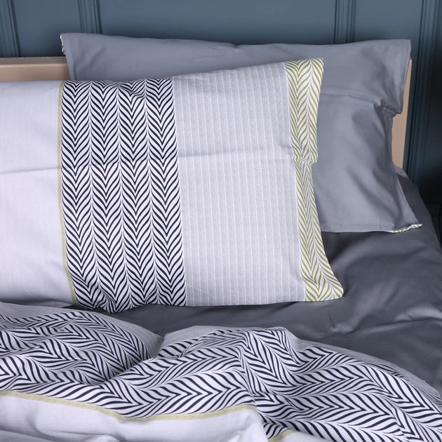 Простынь Сатин 22-1415 Geometric comfort 150*220 - изображение 4