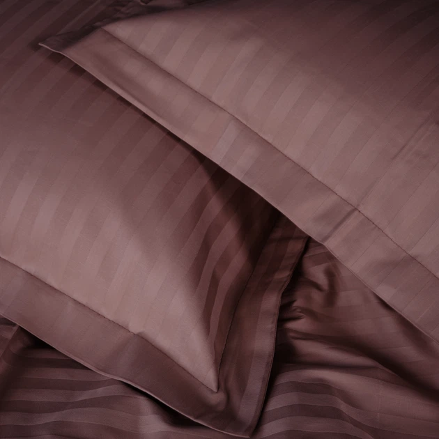 Простирадло Satin Stripe 30-0008 Smoky Pink 220*240 - зображення 4