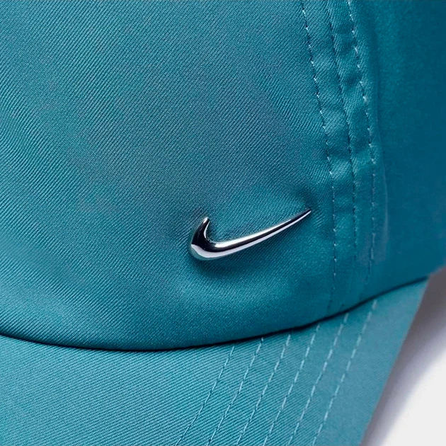 Детская бейсболка Nike Dri-Fit Club Unstructured Metal Swoosh FB5064-382 50-56 Бирюзовая (198487793123) - изображение 4