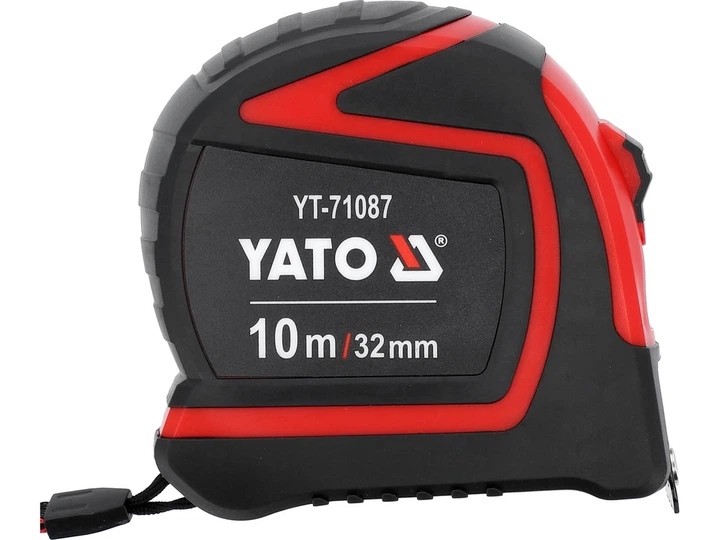 Рулетка измерительная L= 10 м x 32 мм, YATO (YT-71087) - Фото 1 Рулетка измерительная L= 10 м x 32 мм, YATO (YT-71087) - изображение 1
