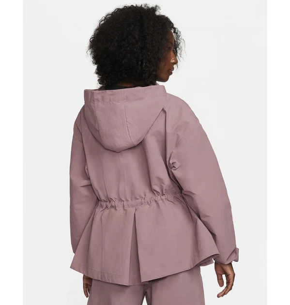 Куртка жіноча Nike Sportswear Everything Wovens Wooversized Hooded Jacket S Рожевий FN3669-208 - зображення 3