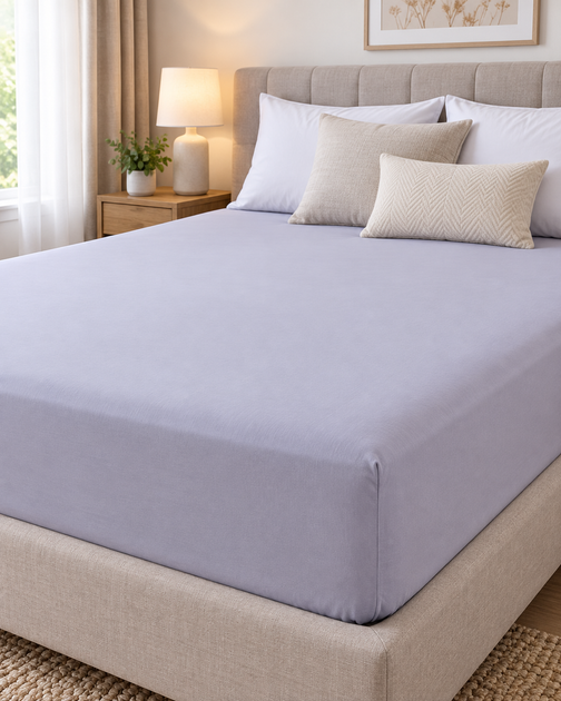 Простыня хлопок, 180х200+25см, Fitted Sheet - Фото 1 Простыня хлопок, 180х200+25см, Fitted Sheet - изображение 1