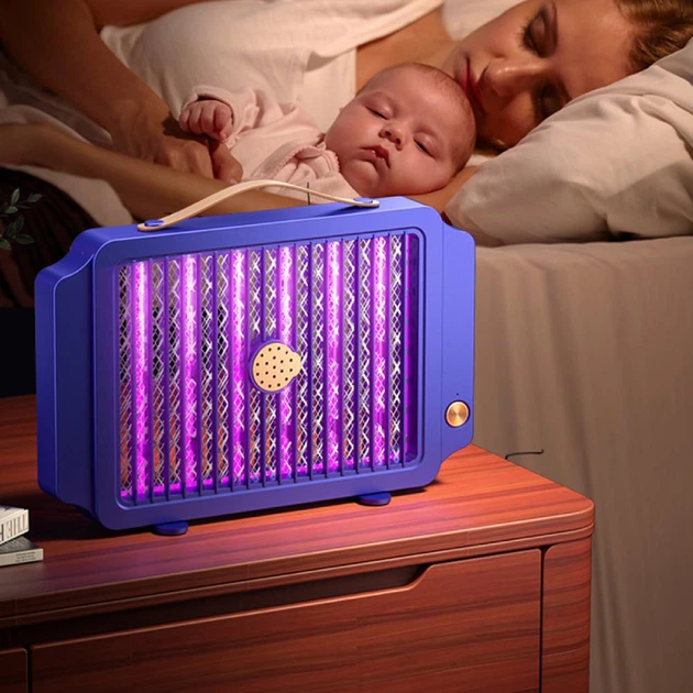Настольный электрический уничтожитель насекомых с 12 LED-элементами против комаров, мух, мошек (HC836) - изображение 3