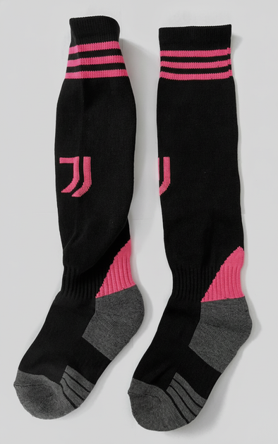 Гетри дитячі із символікою футбольного клубу SPOINT JUVENTUS HOME 2026, 27-35, чорно-рожеві - зображення 2