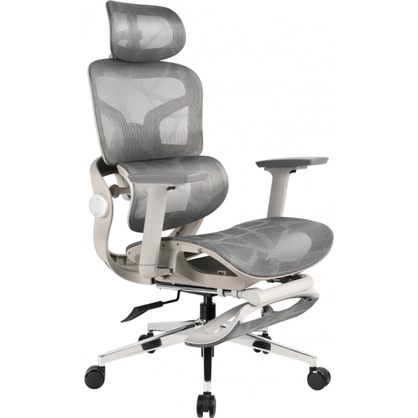 Офисное эргономичное кресло GT Racer B-602 Gray/Gray - Фото 1 Офисное эргономичное кресло GT Racer B-602 Gray/Gray - изображение 1