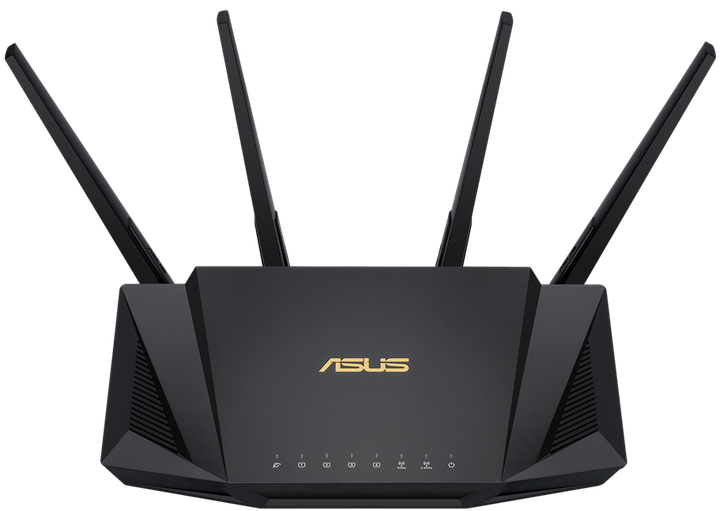 Беспроводной маршрутизатор ASUS RT-AX58U V2 AX3000 Dual-Band Wi-Fi 6 Черный (102299372) - изображение 2