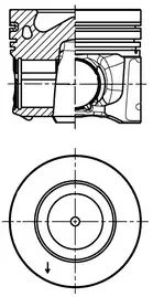 Поршень Kolbenschmidt 42028620 Audi A8, Q5, A5, Q7, Allroad, A4, A7, A6; Volkswagen Touareg - Фото 3 Поршень Kolbenschmidt 42028620 Audi A8, Q5, A5, Q7, Allroad, A4, A7, A6; Volkswagen Touareg - изображение 3