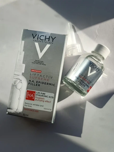 Антивозрастная сыворотка с гиалуроновой кислотой Vichy Liftactiv Supreme H.A. Epidermic Filler 30 ml - Фото 3 Антивозрастная сыворотка с гиалуроновой кислотой Vichy Liftactiv Supreme H.A. Epidermic Filler 30 ml - изображение 3
