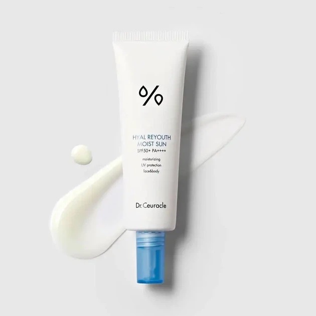 Зволожуючий сонцезахисний крем із гіалуроновою кислотою Dr.Ceuracle Hyal Reyouth Moist Sun SPF 50+ 50 ml - Фото 3 Зволожуючий сонцезахисний крем із гіалуроновою кислотою Dr.Ceuracle Hyal Reyouth Moist Sun SPF 50+ 50 ml - зображення 3
