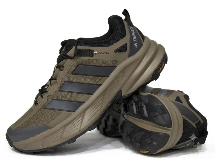 Чоловічі термо кросівки adids Terrex Freehiker SL GORE-TEX бежевий з чорним 45 - изображение 7