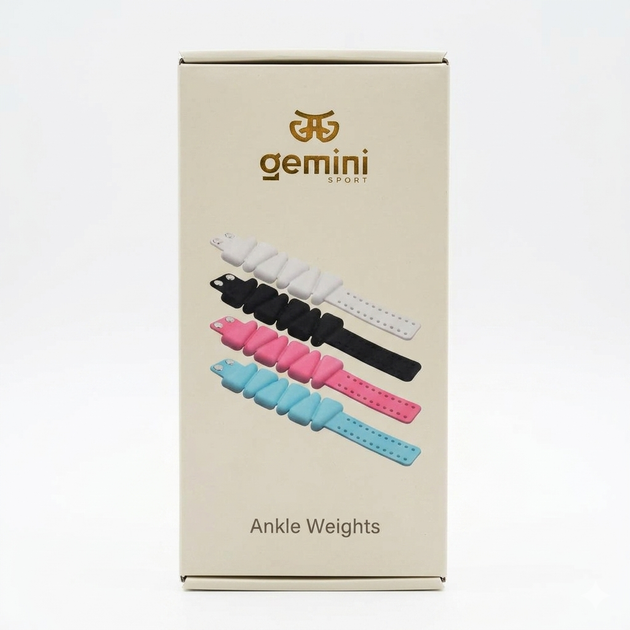 Обтяжки-браслеты Gemini Sport 2×0,5 кг для рук и ног, силиконовые манжеты-утяжелители для фитнеса Розовый (G8822) - изображение 4