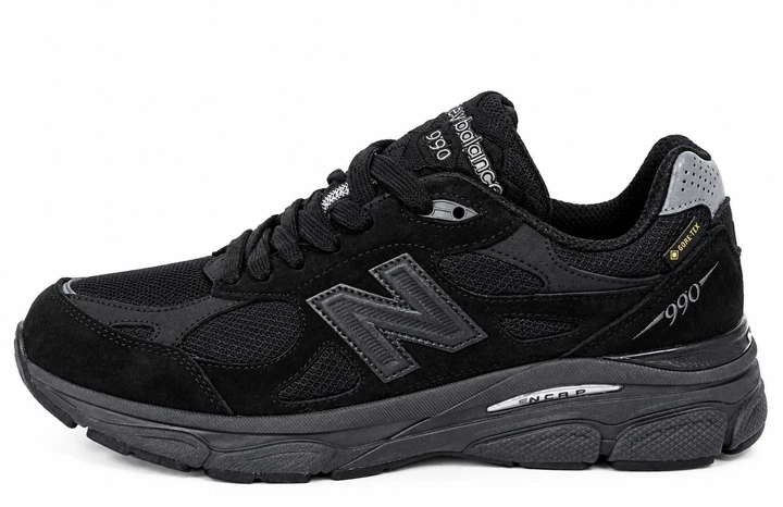 Чоловічі термо кросівки NB 990 USA Gore-Tex чорний 41 - Фото 1 Чоловічі термо кросівки NB 990 USA Gore-Tex чорний 41 - изображение 1