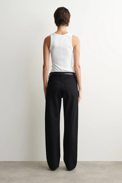 Джинси жіночі COS chord straight-leg jeans 1298075007 27 Чорний - изображение 2