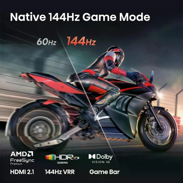 Телевізор 50" Hisense 50U7SE 4K MiniLED, 144 Hz, VIDAA, Smart TV, Dolby Atmos - изображение 9