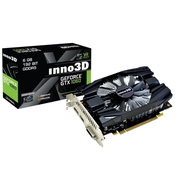 Відеокарта INNO3D GeForce GTX 1060 Compact 6GB GDDR5 - Фото 1 Відеокарта INNO3D GeForce GTX 1060 Compact 6GB GDDR5 - зображення 1