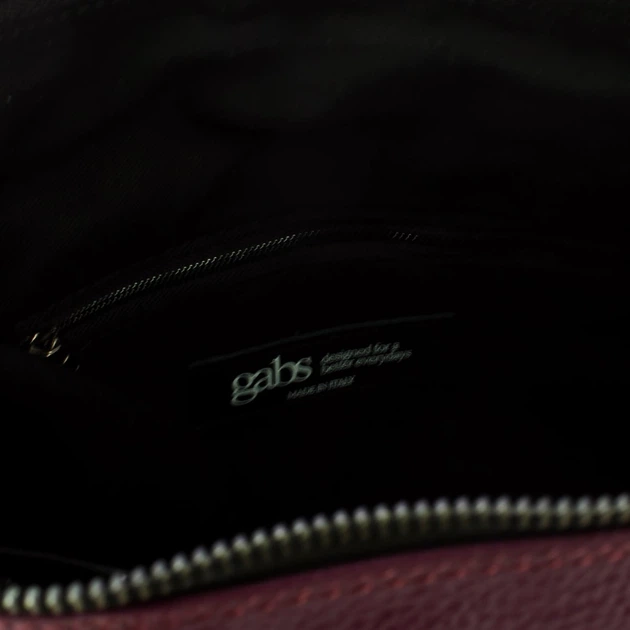 Torebka crossbody damska ze skóry naturalnej duża Gabs G3Plus G000033T2X3209 C3530 Bordowa (800070361223) - obraz 6