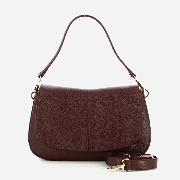 Torebka crossbody damska ze skóry naturalnej Iuntoo Dorica 13185 7K Fioletowa (800070365074) - Zdjęcie 4 Torebka crossbody damska ze skóry naturalnej Iuntoo Dorica 13185 7K Fioletowa (800070365074) - obraz 4