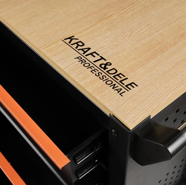 Тележка-шкаф для инструментов Kraft&Dele KD1064 для автомастерской и СТО 12 ящиков на колесах - изображение 6