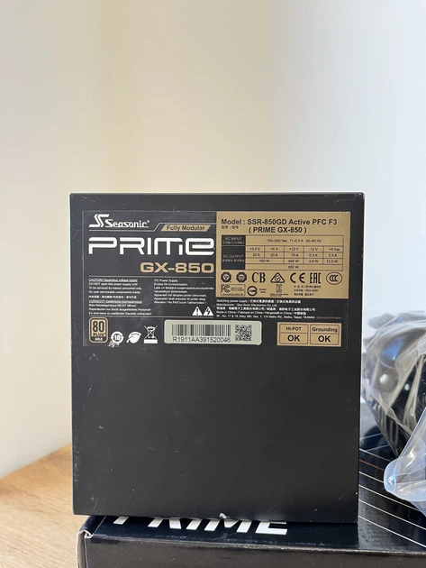 Блок питания Seasonic Prime GX-850 850W Gold (SSR-850GD) - (уценка) - изображение 3