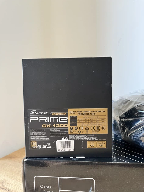 Блок питания Seasonic Prime GX-1300 1300W Gold (SSR-1300GD) - (Б/У) - изображение 5