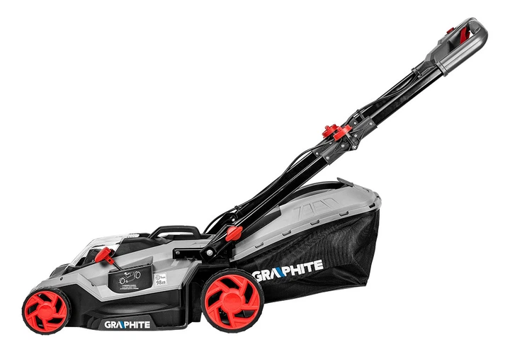 Аккумуляторная газонокосилка Graphite 58G033 (36V 40 см травосборник 40л) без АКБ - изображение 6