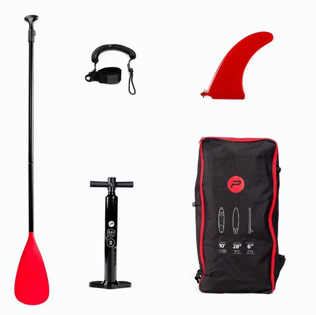 Набір дошка SUP Pure4Fun Basic SUP 10'5" 320 см, 150 кг, з веслом і насосом (2000022444) - зображення 9