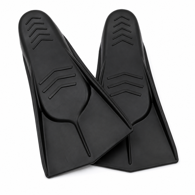 Короткие ласты для бассейна Conquest AquaSprint L (41-43) чорні BF10/B - изображение 3
