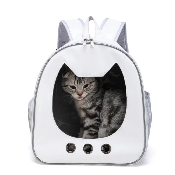 Рюкзак-переноска для кошек и собак 34х31х18 CosmoPet CP-35 White - изображение 11