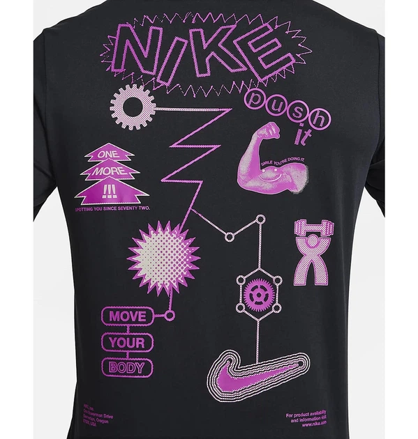 Футболка мужская Nike Dri-Fit Black XL Черный FQ3892-010 - Фото 9 Футболка мужская Nike Dri-Fit Black XL Черный FQ3892-010 - изображение 9