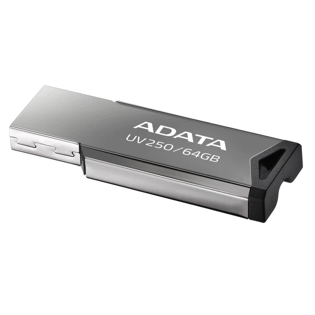 Флеш-накопитель Adata Flash 64Gb USB 2.0 AUV 250 Black (AUV250-64G-RBK) - Фото 3 Флеш-накопитель Adata Flash 64Gb USB 2.0 AUV 250 Black (AUV250-64G-RBK) - изображение 3