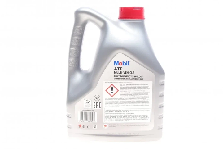 Олива трансмісійна MOBIL ATF MULTI-VEHICLE 4 л MOBIL 156096 MOBIL 156096 - зображення 3