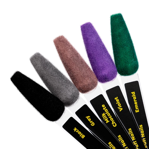 Бархатная пудра (флок) для ногтей Do it Pufi nails Grey серая 3 г - изображение 4