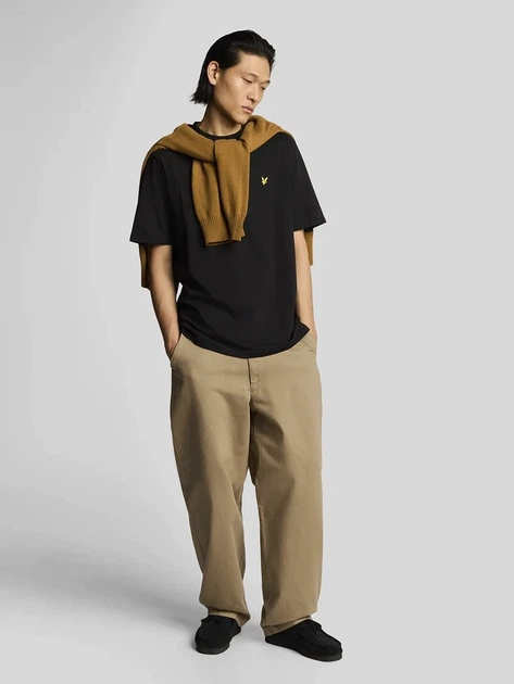 Футболка Lyle & Scott Oversized Crew Neck Black размер M - изображение 5