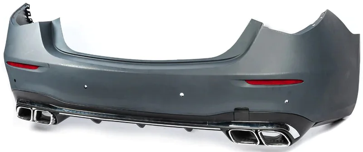 Задній бампер з дифузором AMG S63 для Mercedes S-сlass W223 2020- рр - Фото 3 Задній бампер з дифузором AMG S63 для Mercedes S-сlass W223 2020- рр - зображення 3
