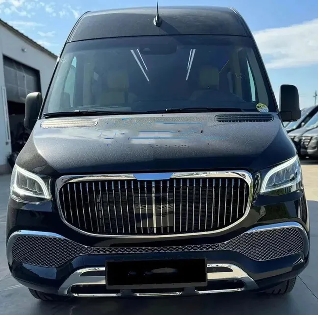 Передній бампер з решіткою Maybach для Mercedes Sprinter W907/W910 2018-2024 рр - зображення 2