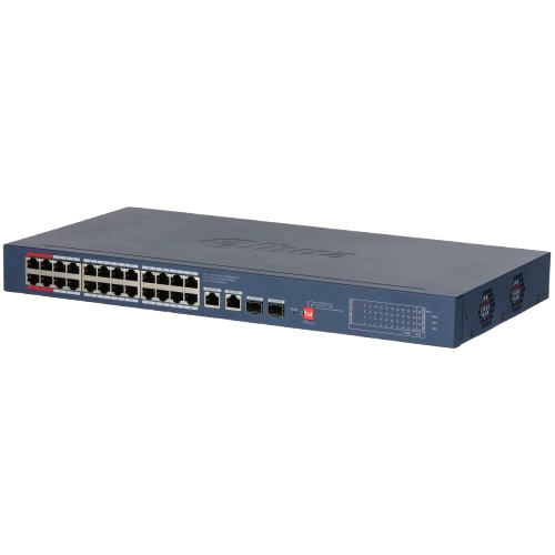 Коммутатор Dahua DH-CS4228-24GT-375 управляемый настольный 26 портовый Layer 2 PoE - изображение 2