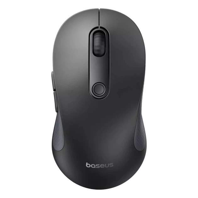 Беспроводная компьютерная мышь Baseus F02 Ergonomic Wireless Mouse эргономичная 2.4 ГГц Черный (686890001) - изображение 3