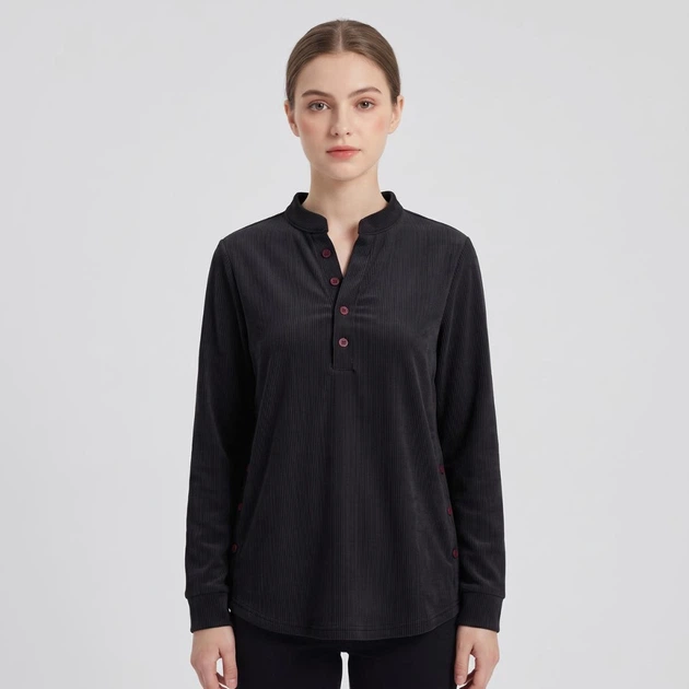 Женский удлиненный свитер свободного кроя MellyWeave, черный, размер L-XL - изображение 2